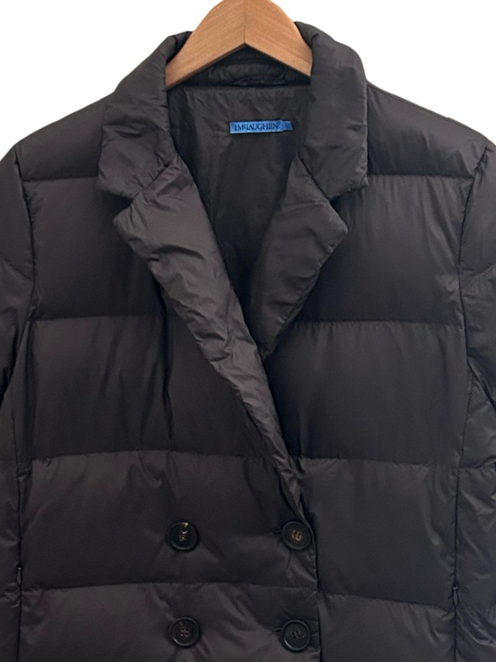 J.Mclaughlin Baron Goose Down Puffer Jacket Chocolate Brown Size XL - Picture 5 of 9